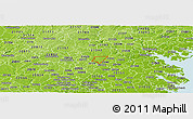 Physical Panoramic Map of ZIP code 21044