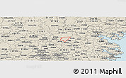 Shaded Relief Panoramic Map of ZIP code 21044