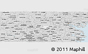 Silver Style Panoramic Map of ZIP code 21044