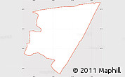 Classic Style Simple Map of ZIP code 21044, cropped outside