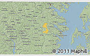 Savanna Style 3D Map of ZIP code 21054