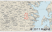 Shaded Relief 3D Map of ZIP code 21054