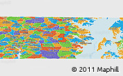 Political Panoramic Map of ZIP code 21054
