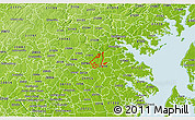 Physical 3D Map of ZIP code 21076
