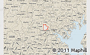 Classic Style Map of ZIP code 21207
