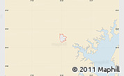 Classic Style Map of ZIP code 21207, single color outside