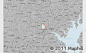 Gray Map of ZIP code 21207