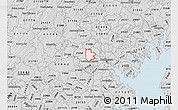 Silver Style Map of ZIP code 21207