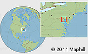 Savanna Style Location Map of ZIP code 21209