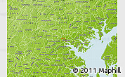 Physical Map of ZIP code 21217