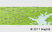 Physical Panoramic Map of ZIP code 21217