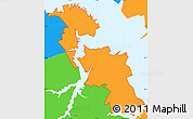 Political Simple Map of ZIP code 21226