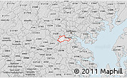 Silver Style 3D Map of ZIP code 21227