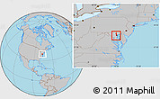 Gray Location Map of ZIP code 21227