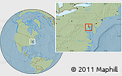 Savanna Style Location Map of ZIP code 21227, hill shading