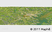 Satellite Panoramic Map of ZIP code 21227