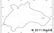 Blank Simple Map of ZIP code 21227, cropped outside
