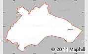Gray Simple Map of ZIP code 21227, cropped outside