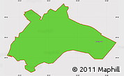 Political Simple Map of ZIP code 21227, cropped outside