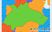 Political Simple Map of ZIP code 21227