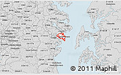 Silver Style 3D Map of ZIP code 21403