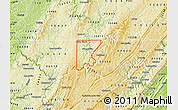 Physical Map of ZIP code 21531