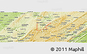 Physical Panoramic Map of ZIP code 21531