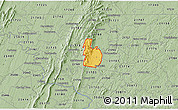 Savanna Style 3D Map of ZIP code 21702