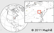 Blank Location Map of ZIP code 21702