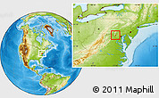 Physical Location Map of ZIP code 21702