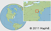 Savanna Style Location Map of ZIP code 21702