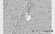 Gray Map of ZIP code 21702