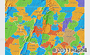 Political Map of ZIP code 21702