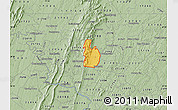 Savanna Style Map of ZIP code 21702