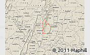 Shaded Relief Map of ZIP code 21702