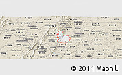 Classic Style Panoramic Map of ZIP code 21702