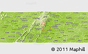 Physical Panoramic Map of ZIP code 21702