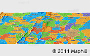 Political Panoramic Map of ZIP code 21702