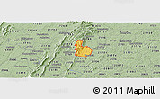 Savanna Style Panoramic Map of ZIP code 21702