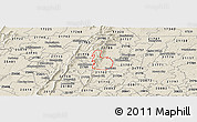 Shaded Relief Panoramic Map of ZIP code 21702