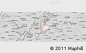 Silver Style Panoramic Map of ZIP code 21702