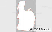 Gray Simple Map of ZIP code 21702