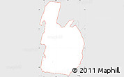 Silver Style Simple Map of ZIP code 21702