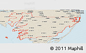 Classic Style Panoramic Map of ZIP codes starting with 218