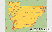 Savanna Style Simple Map of ZIP codes starting with 218, cropped outside