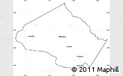 Blank Simple Map of Montgomery County, cropped outside