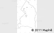 Blank Simple Map of Prince George's County, cropped outside