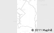 Blank Simple Map of Prince George's County, no labels