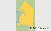 Savanna Style Simple Map of Prince George's County