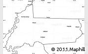 Blank Simple Map of Wicomico County